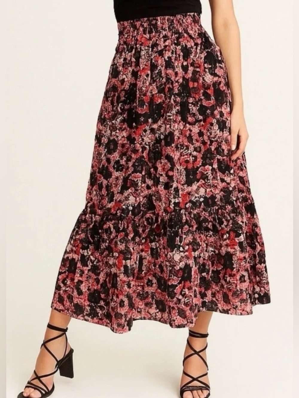 Anthropologie Somerset Printed Maxi Skirt